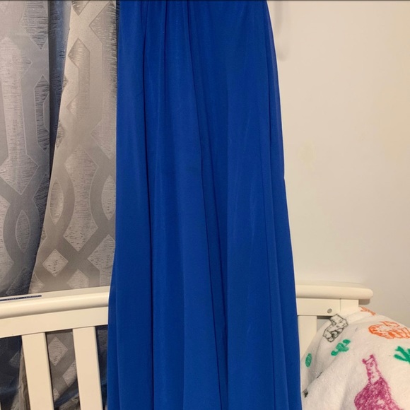 Royal blue prom dress